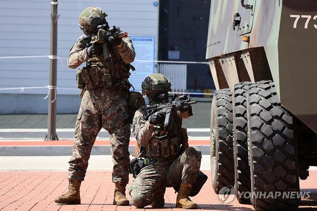 육군 35사단, 남원서 방호훈련 실시