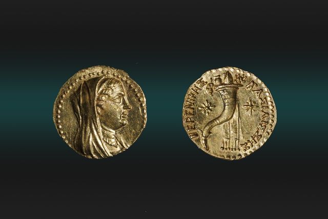 베레니케 여왕의 금화 양면 [이스라엘관광청 제공] 