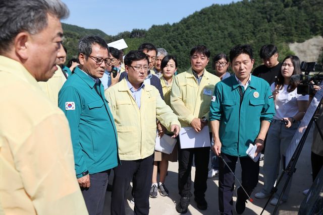 오봉저수지 방문한 김성환 환경부 장관