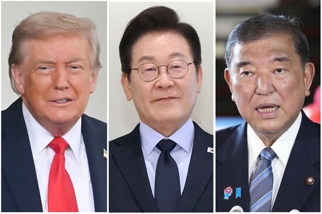 도널드 트럼프 미국 대통령, 이재명 대통령, 이시바 시게루 일본 총리