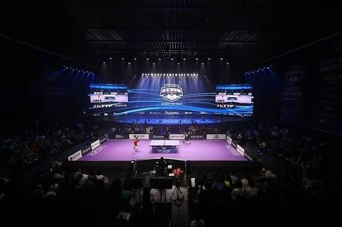 광명 IVEX 특설경기장서 진행된 프로탁구리그 경기 장면