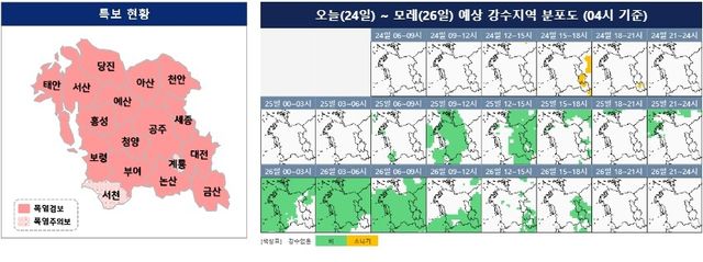 폭역 특보 현황