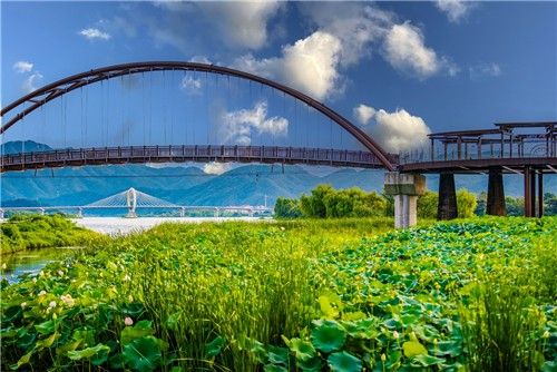 노을맛집 마장달빛교 전경