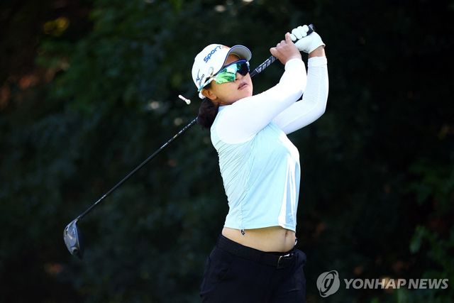 김세영의 2라운드 경기 모습