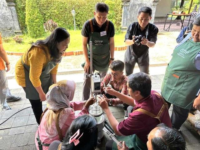 지난해 인도네시아에서 열린 문화유산 보존 현지 기술교육