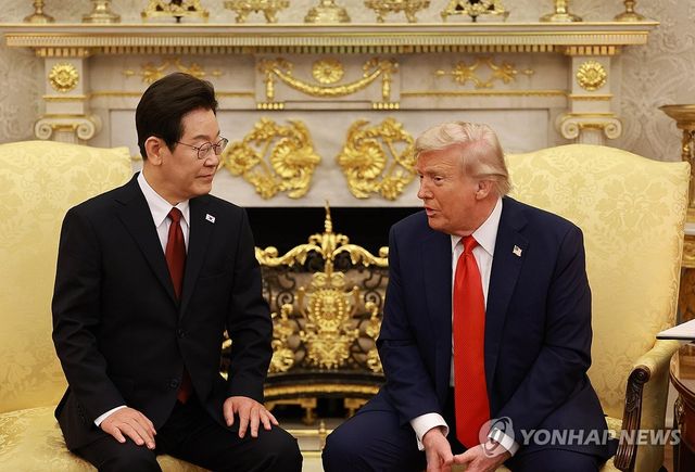 이재명 대통령, 트럼프 대통령과 정상회담