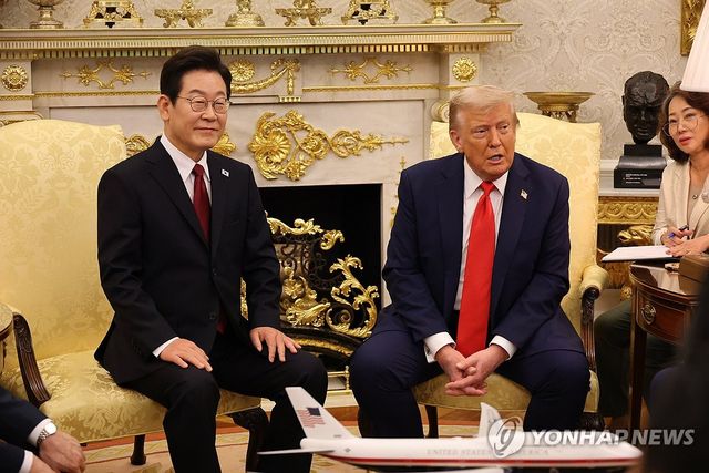 이재명 대통령, 트럼프 대통령과 정상회담