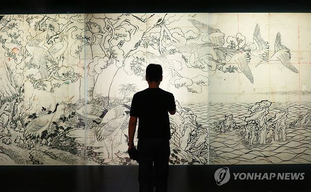 국립고궁박물관에서 만나는 백학도 초본