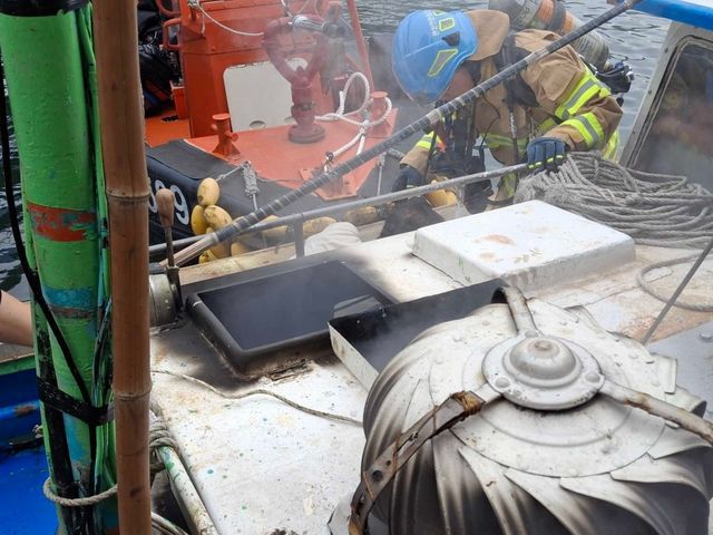 속초 선박 화재