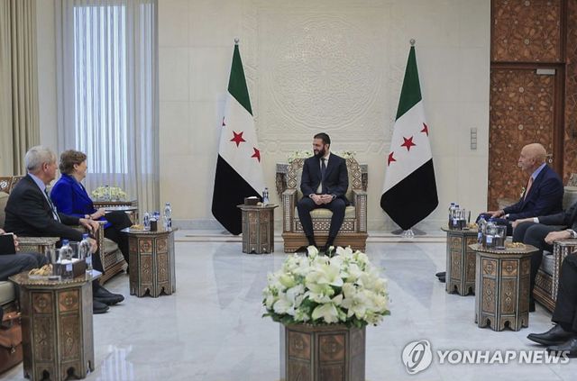 아메드 알샤라 임시대통령 만난 미국 양당 의원들