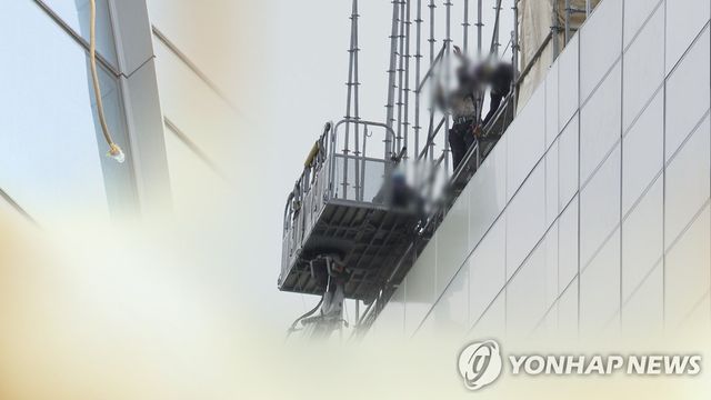 건물 외벽 작업 중 잇단 추락…안전교육·장비 부실 (CG)