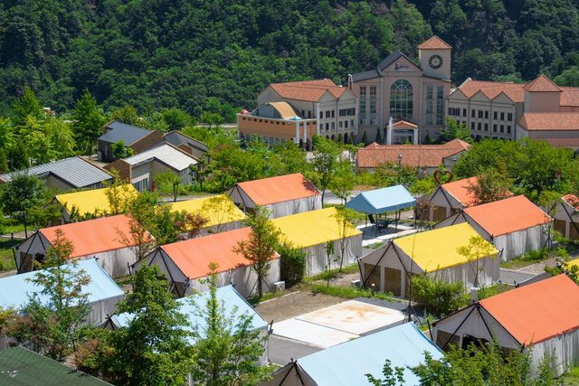하이원추추파크의 글램핑 시설 [사진/성연재 기자]