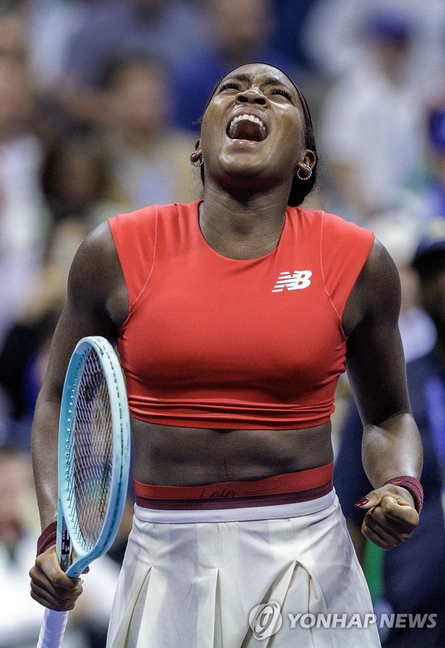 1회전에서 힘겹게 승리한 고프