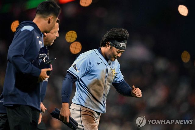 탬파베이 레이스 김하성(오른쪽)