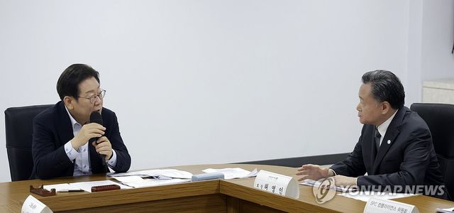 이재명 대통령, 산업재해 근절 현장 노사 간담회 발언