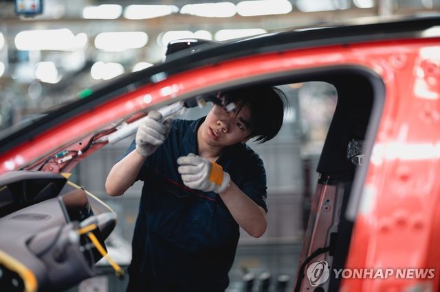 중국 충칭 자동차공장