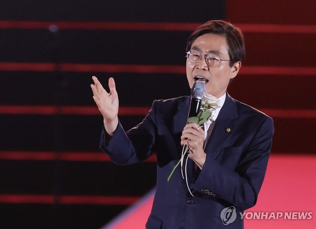 비전 발표하는 조경태 당 대표 후보