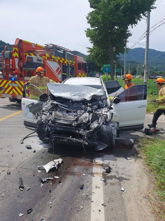 화천서 발생한 교통사고