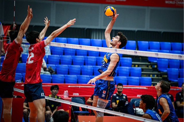 21세 이하 세계남자배구선수권 한국과 이탈리아의 경기