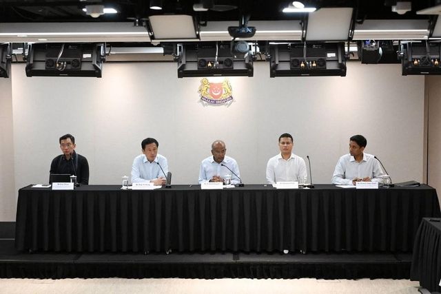 28일(현지시간) 싱가포르 정부가 부처 합동 기자회견을 갖고 전자담배 처벌 강화 등 정책을 발표하고 있다.[스트레이츠타임스 홈페이지 캡처. 연합뉴스 자료사진. 재판매 및 DB 금지]