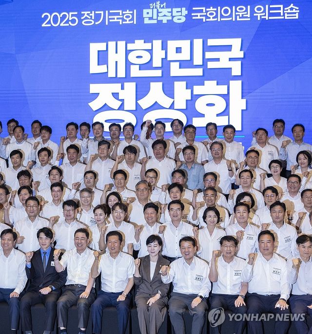 '대한민국 정상화' 외치는 민주당 의원들