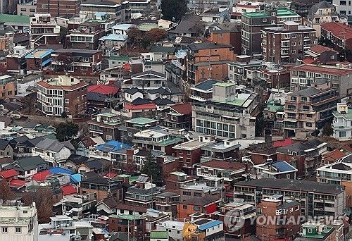 서울 시내 빌라 밀집 지역
