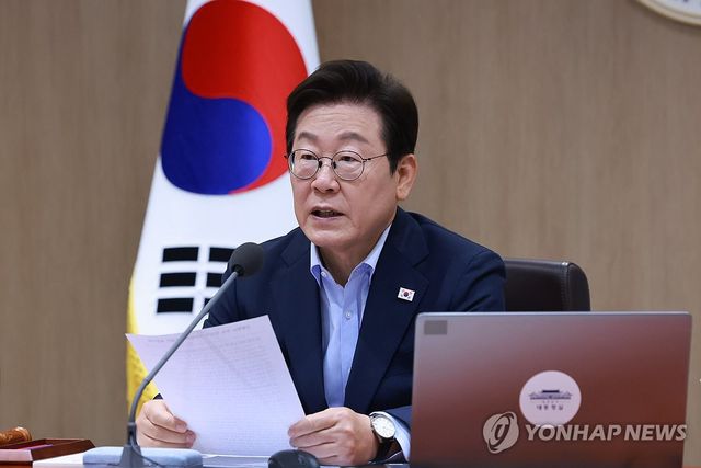 이재명 대통령, 임시 국무회의 발언