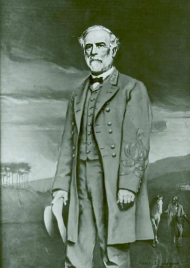 노예가 말을 끌고 있는 로버트 리 장군의 초상화 [스미소니언 국립 초상화 미술관. 재판매 및 DB 금지]