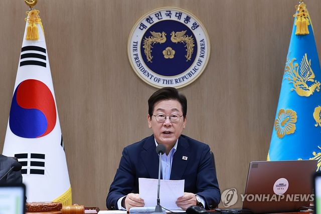 이재명 대통령, 임시 국무회의 발언