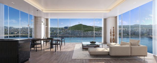 현대건설 '압구정2구역' 3면 개방 파노라마 한강 조망 이미지