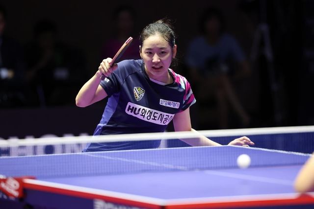 프로탁구리그 시리즈2 경기에 나선 유시우