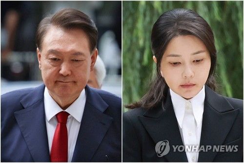 윤석열 전 대통령(왼쪽)과 김건희 여사