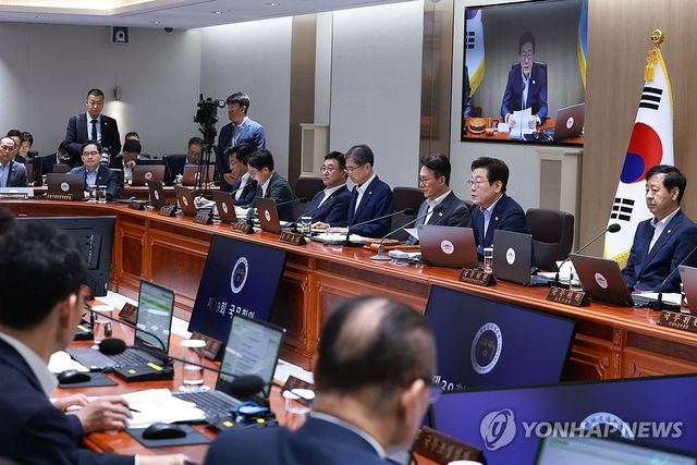 이재명 대통령, 임시 국무회의 발언