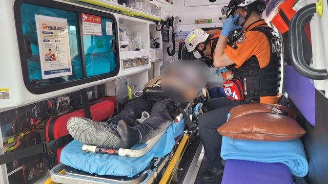 가스 누출 사고 발생한 제주시 도두동 공사 현장