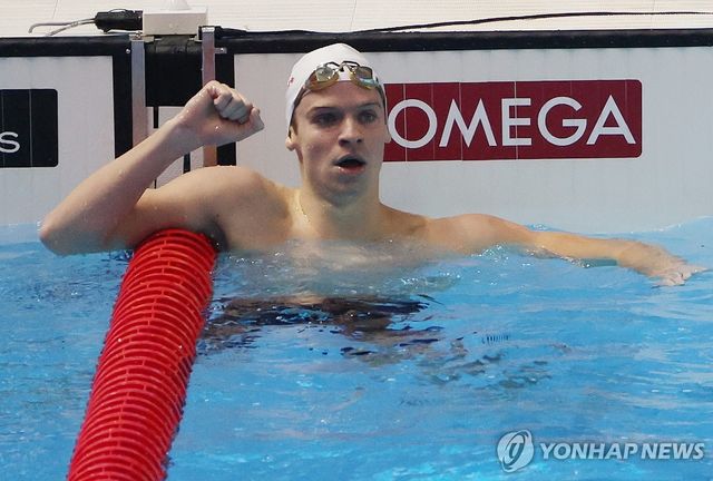 남자 개인혼영 400ｍ 금메달리스트 레옹 마르샹.