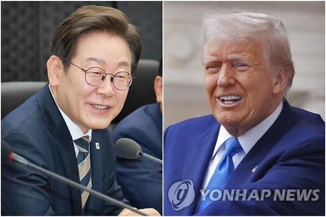 이재명 대통령(왼쪽)과 트럼프 미국 대통령