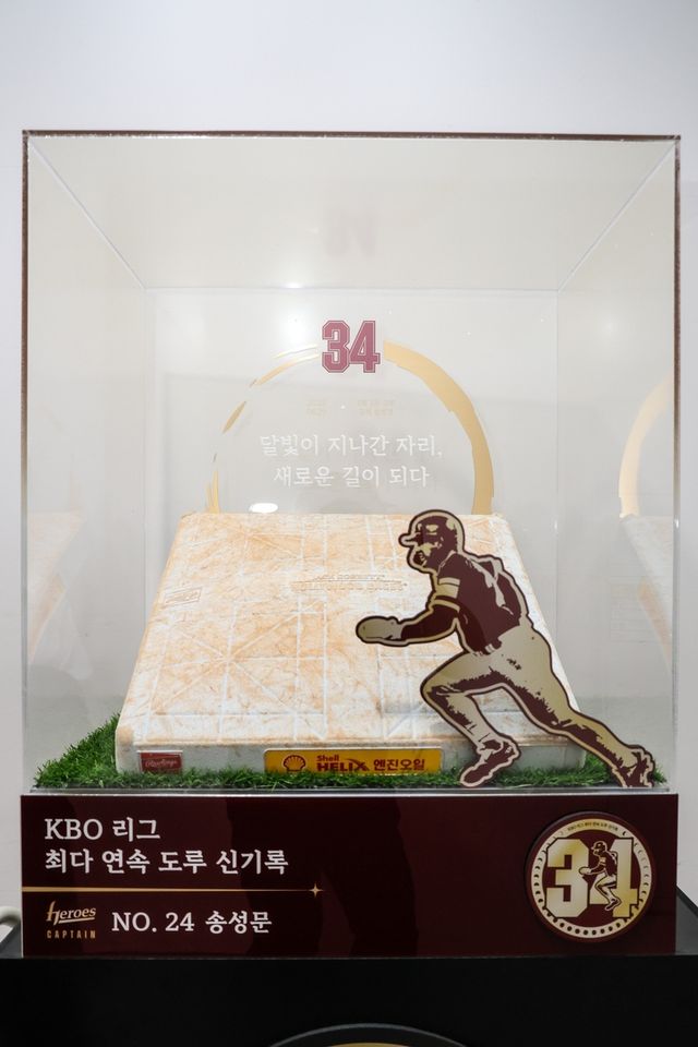 송성문이 받은 광주 2루 베이스