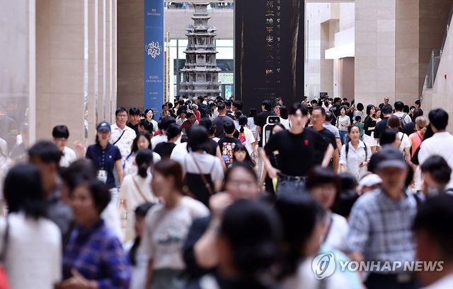 지난달 국립중앙박물관 관람객 70만명 육박