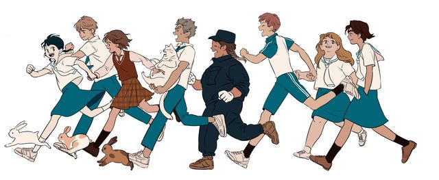 웹툰 '연의 편지' 속 캐릭터들