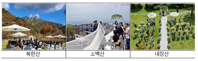 국립공원 결혼식장 예시