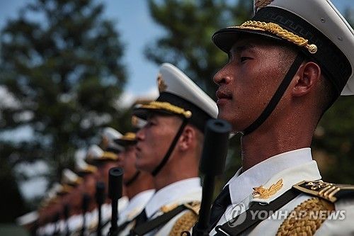 '항일전쟁 및 세계 반파시스트 전쟁' 승전 80주년 열병식 예행 연습