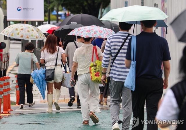 비 내리는 출근길