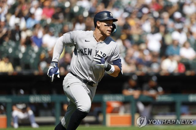 통산 358호 홈런을 친 에런 저지