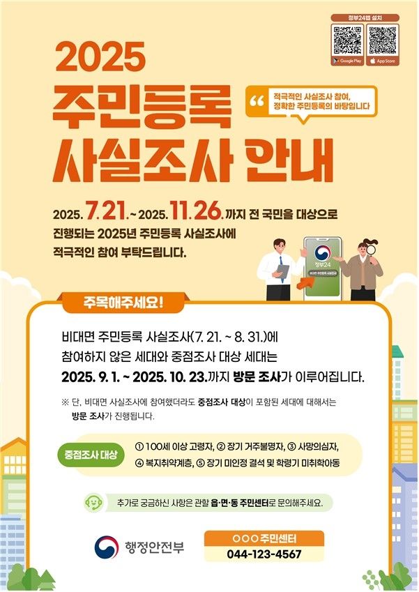 직접 방문 '주민등록 사실조사' 실시…이통장이 세대정보 확인 - 1