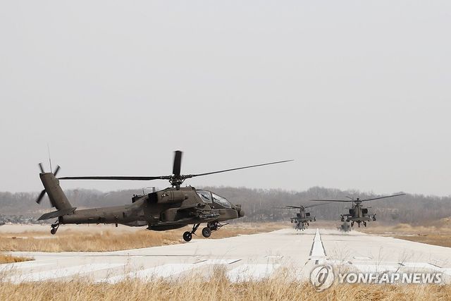 육군, 아파치 항공작전 훈련