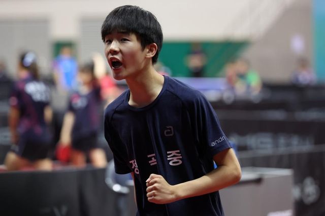 대통령기 남자고등부 단식에 출전한 마영민