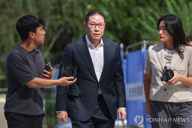 특검 출석하는 조현상 HS효성 부회장