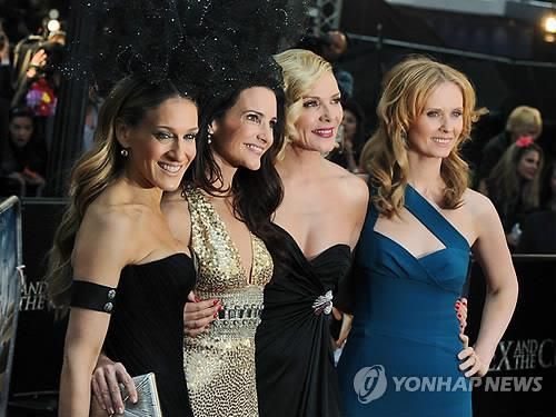 지난 2010년 시사회장에서 '섹스앤더시티' 주인공들