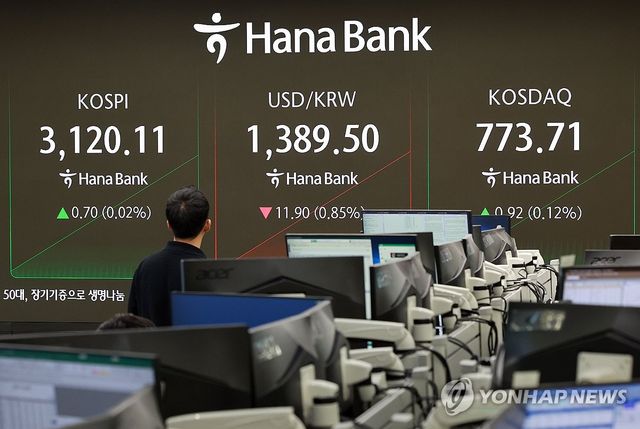 코스피, 하락 출발해 상승 전환