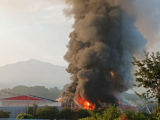 홍성 김 제조공장 화재